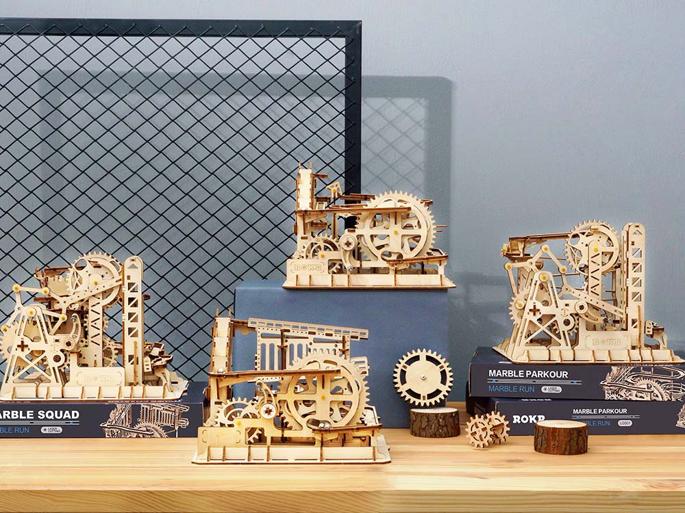 HOLZ-MURMELBAHNEN-MODELLE