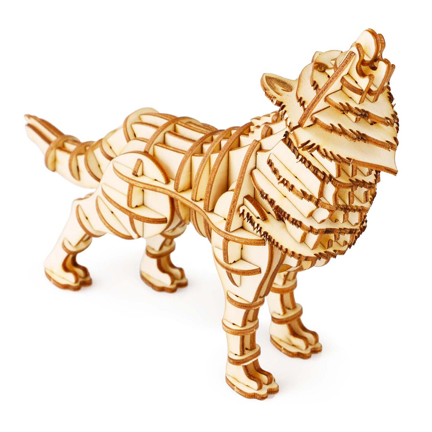 Wolf - 3D Holzmodell