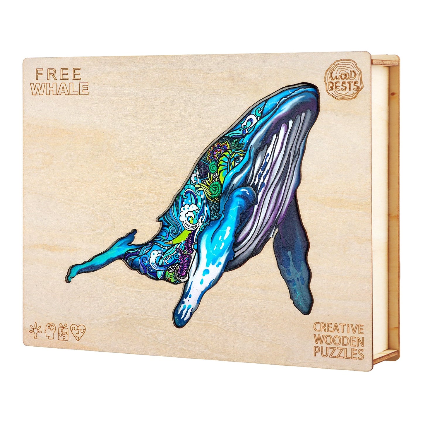 Freier Wal - Holzpuzzle