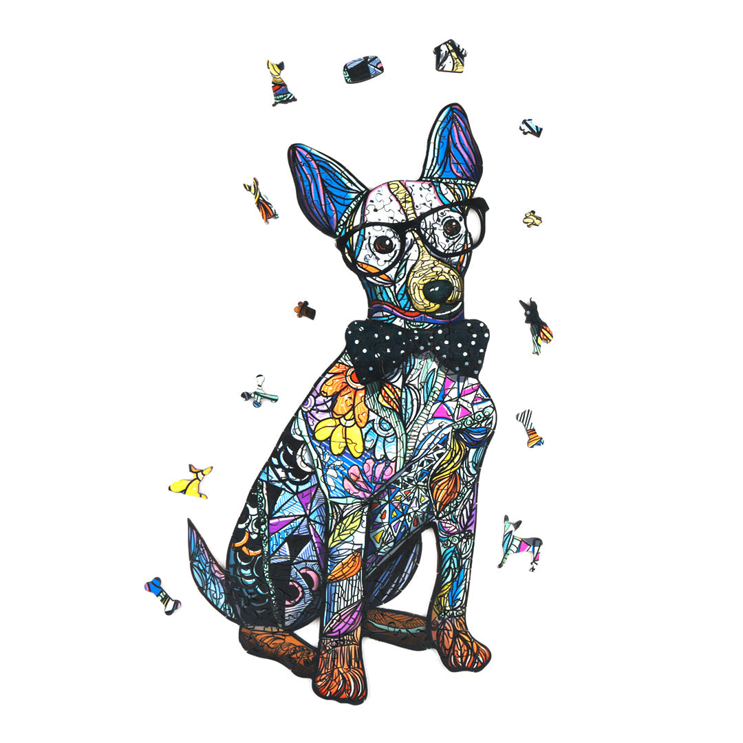 Gentleman Hund - Holzpuzzle