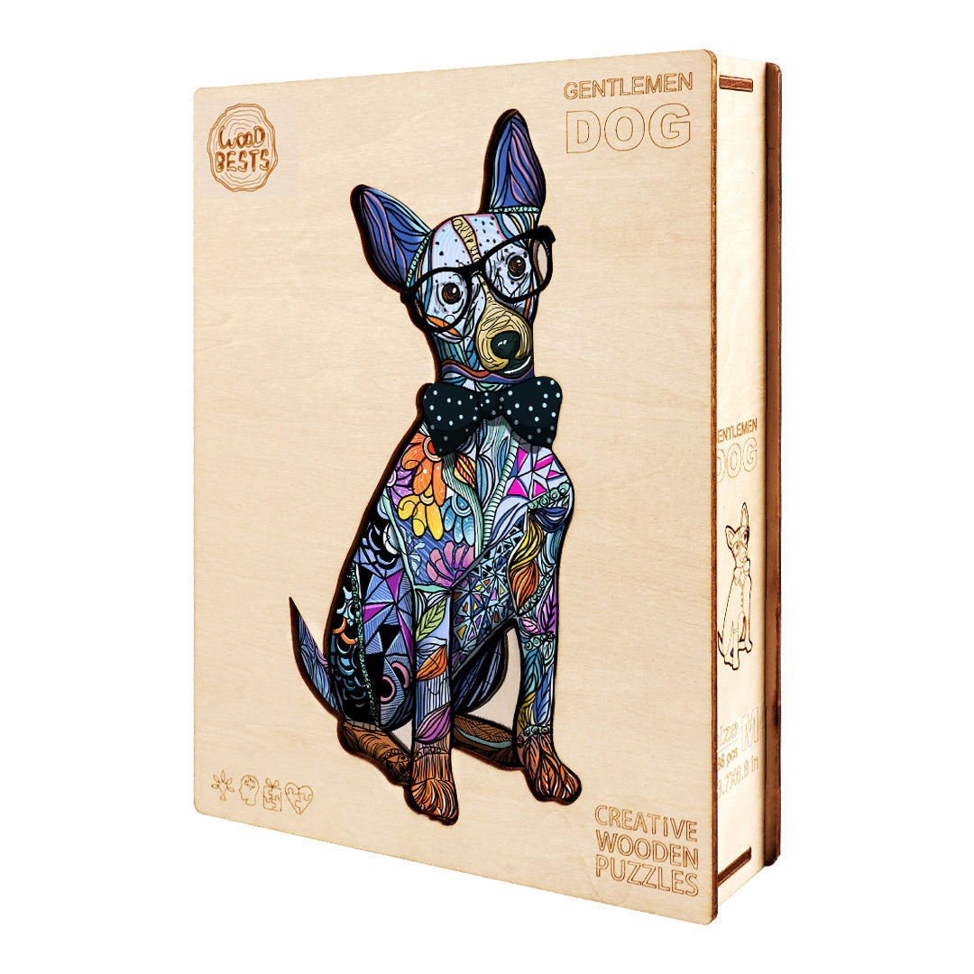 Gentleman Hund - Holzpuzzle