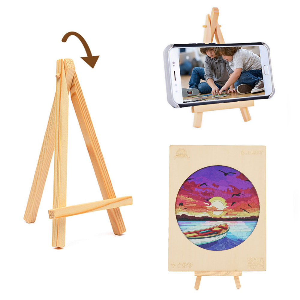 Abendröte am Meer - Holzpuzzle