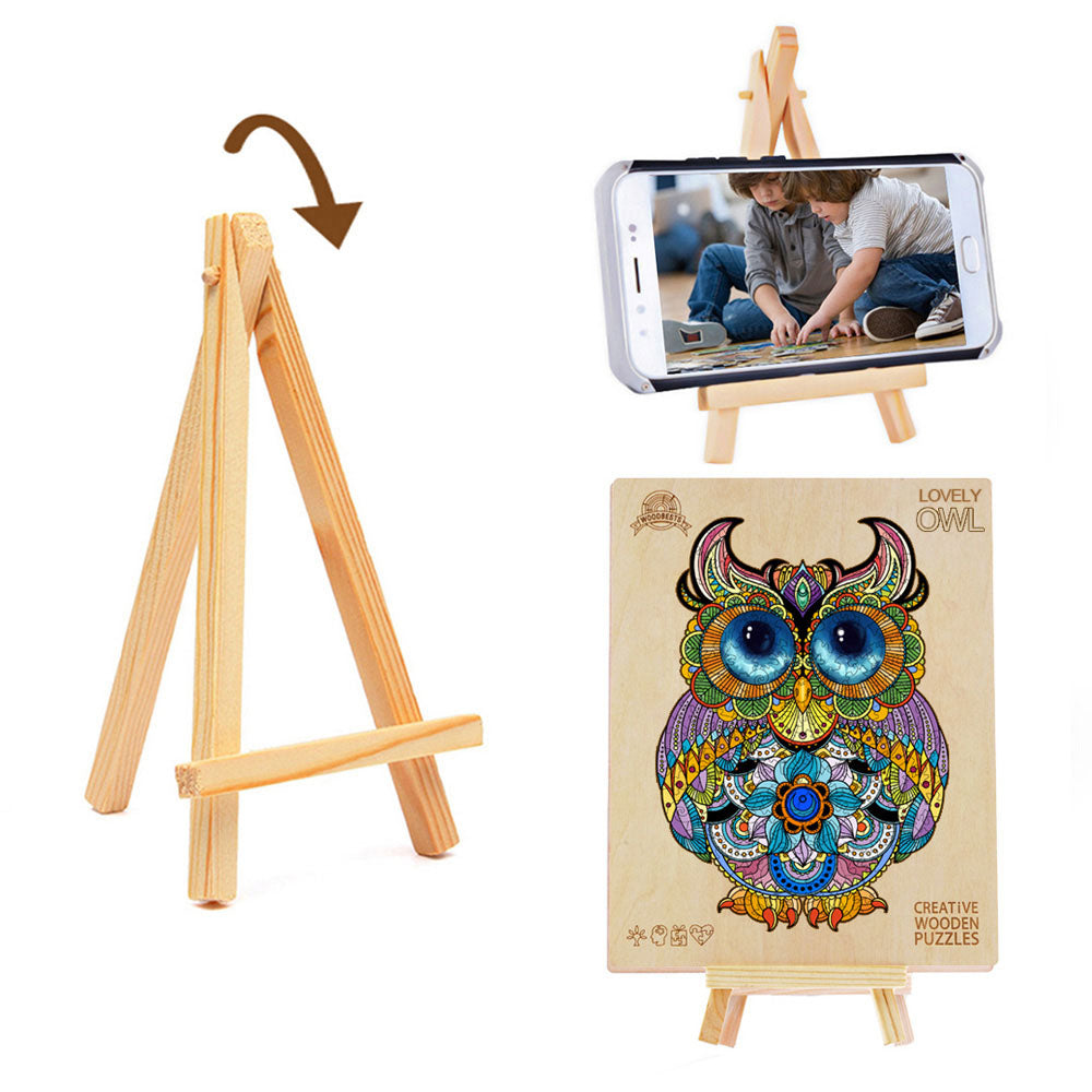 Niedliche Eule - Holzpuzzle