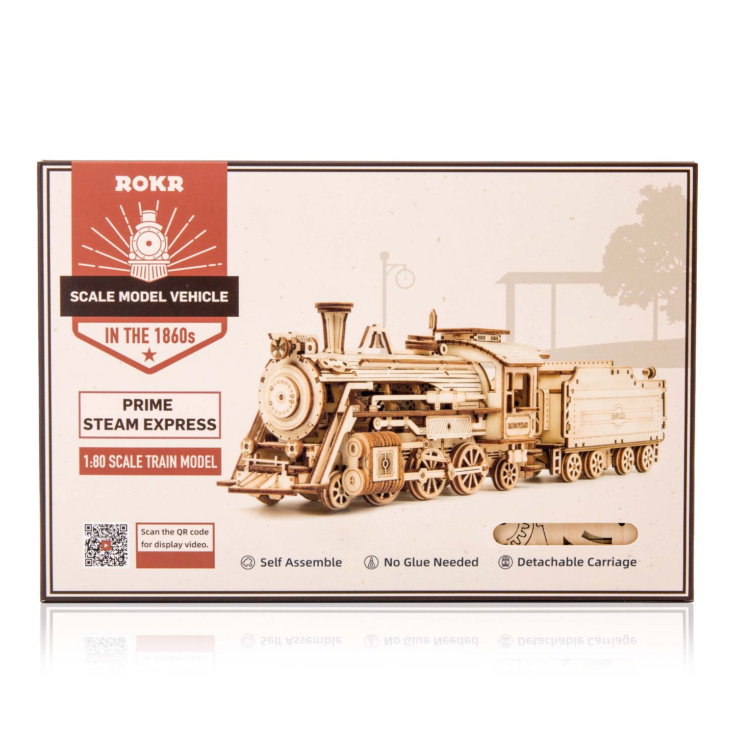 Dampf-Lokomotive - 3D Holzpuzzle Cover