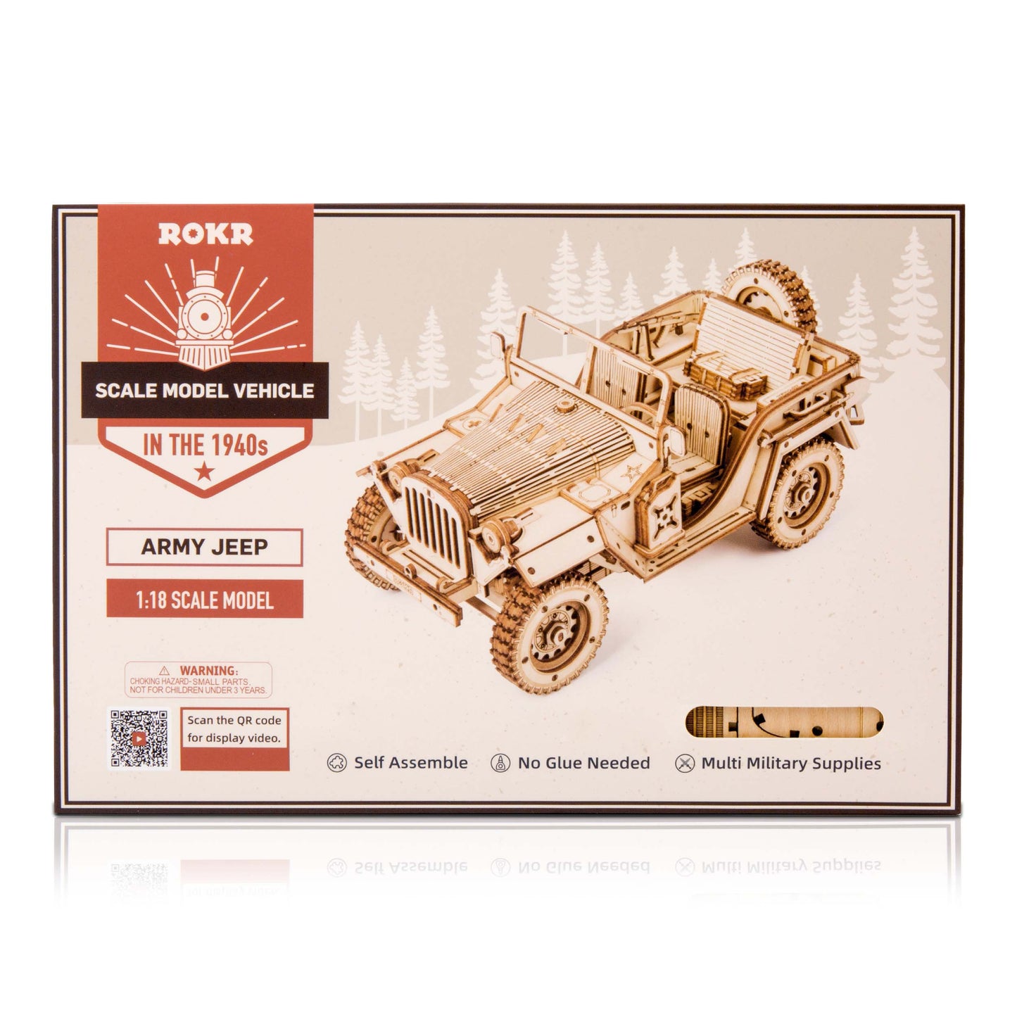 Feldauto - 3D Holzpuzzle