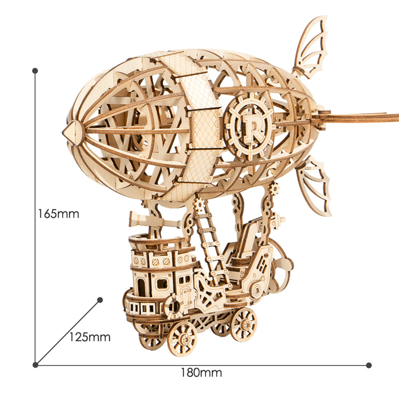 Flugschiff - 3D Holzpuzzle
