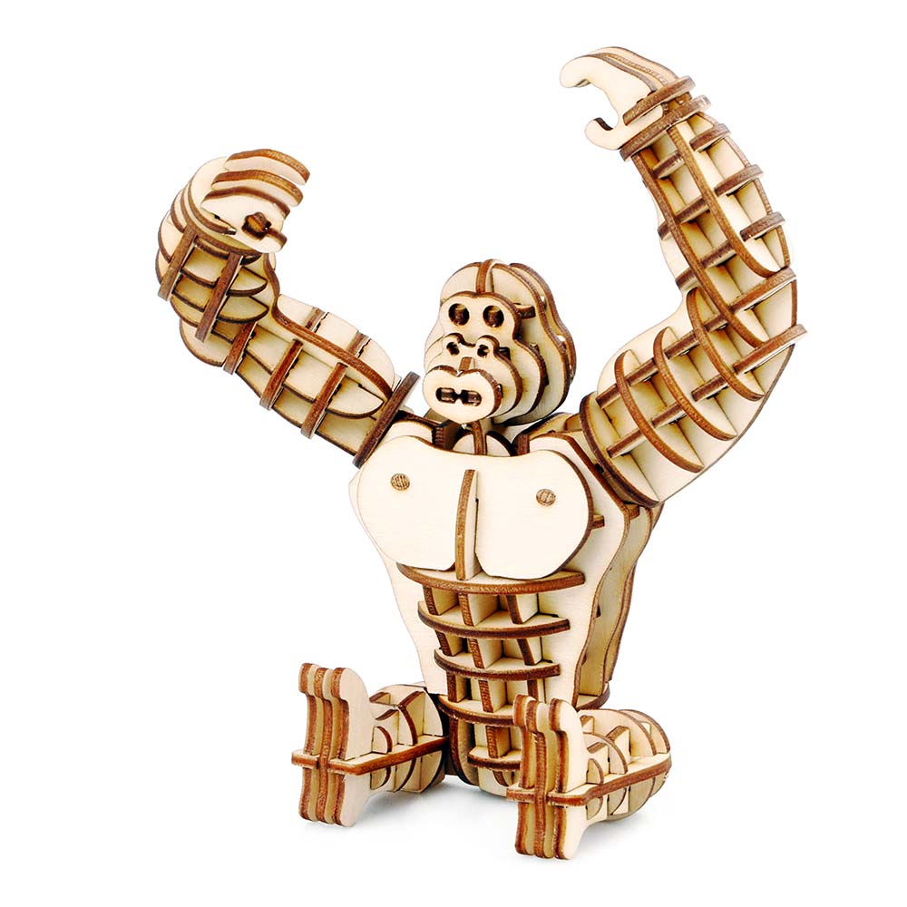 Gorilla - 3D Holzpuzzle