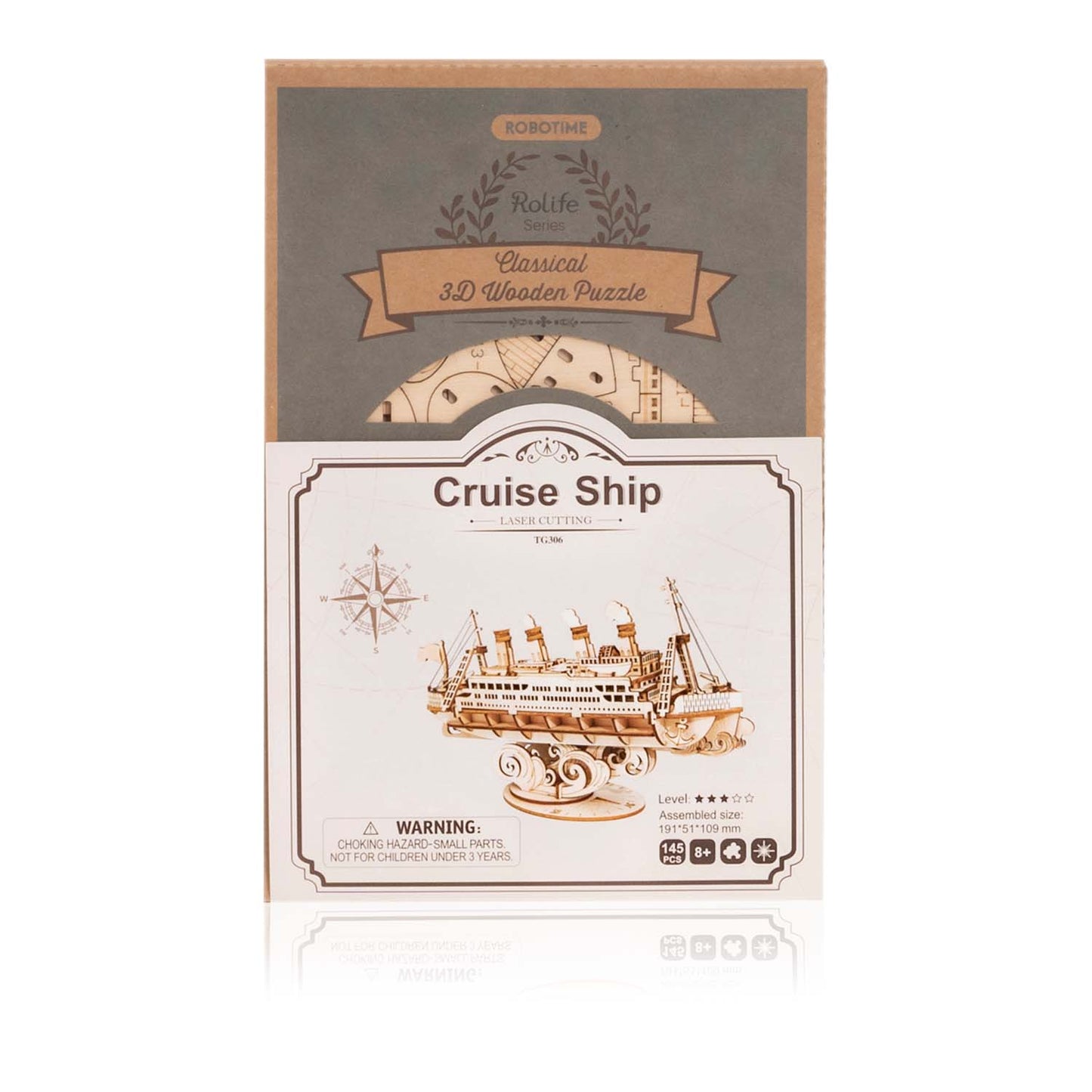 Kreuzfahrtschiff - 3D Holzpuzzle
