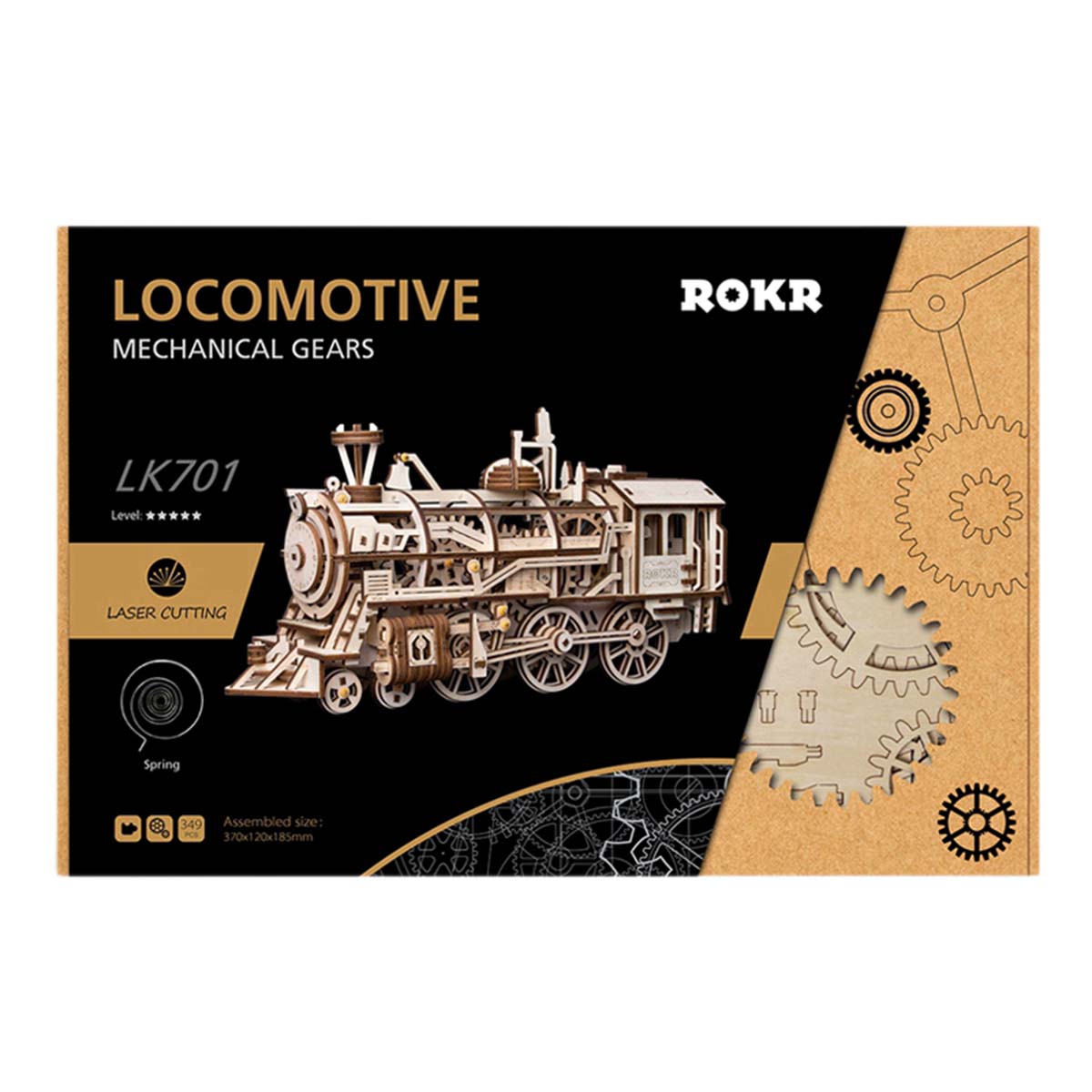 Lokomotive - 3D Holzpuzzle