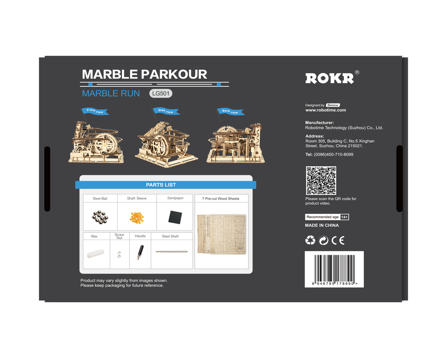Murmelbahn: Marble Parkour - 3D Holzpuzzle