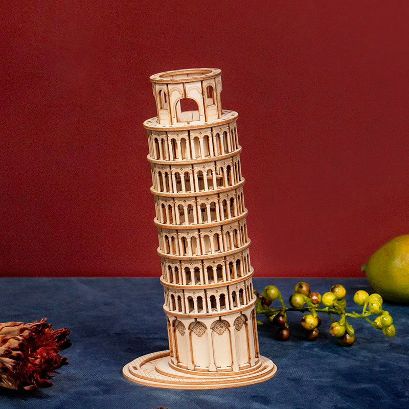 Schiefe Turm von Pisa - 3D Holzpuzzle