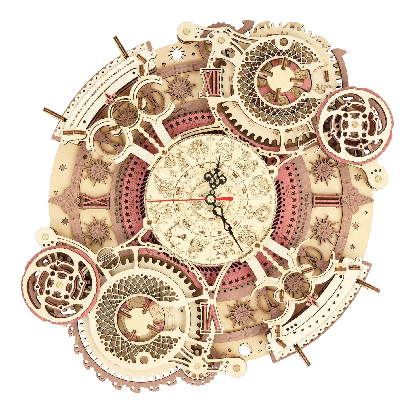 Sternzeichen Wanduhr - 3D Holzmodell