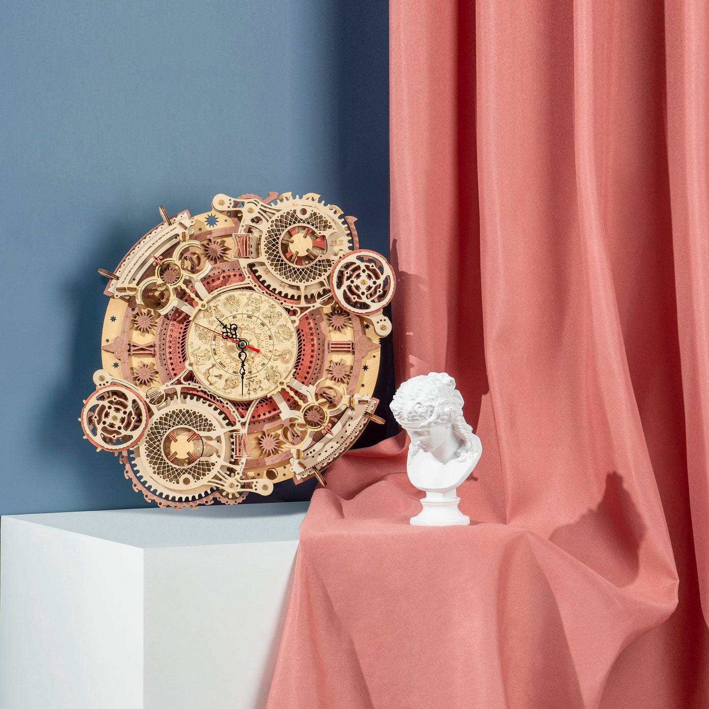 Sternzeichen Wanduhr - 3D Holzmodell