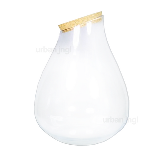 Terrarium mit Korken - Drop XXL - Geschlossene Terrarienflasche ↑ 43 cm 