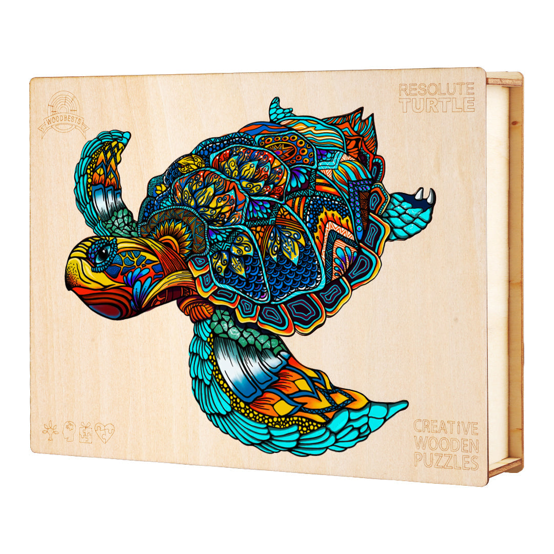 Meeresschildkröte - Holzpuzzle 