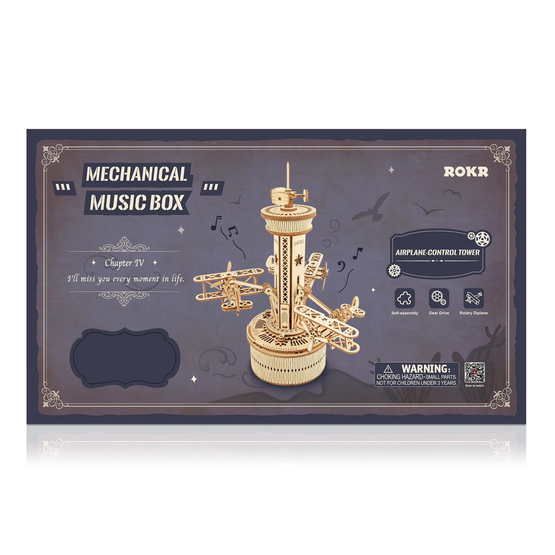 Control Tower (Music Box) - 3D Holzpuzzle PAckung