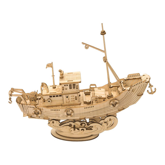 Fischerschiff - 3D Holzpuzzle