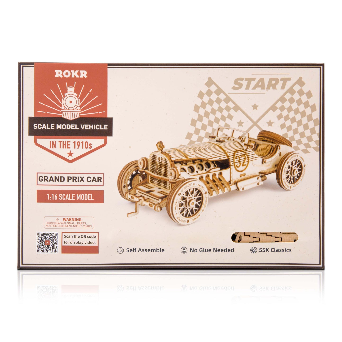 Grand Prix Auto - 3D Holzpuzzle 