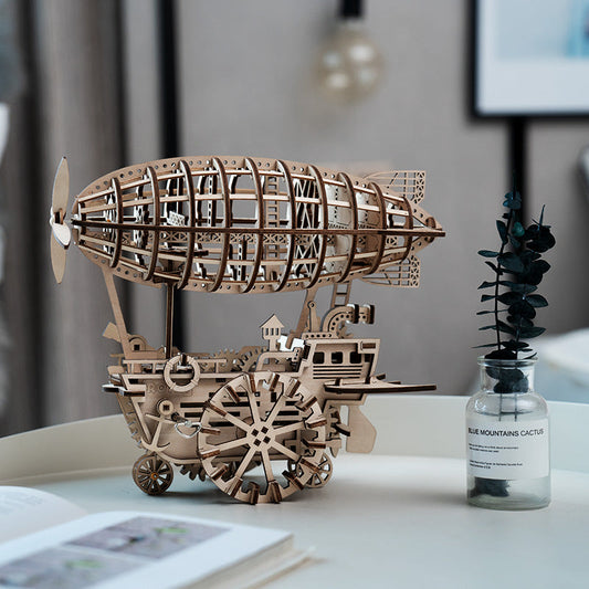 Luftschiff - 3D Holzpuzzle