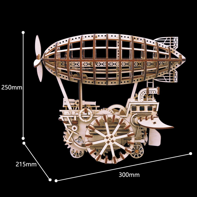 Luftschiff - 3D Holzpuzzle 