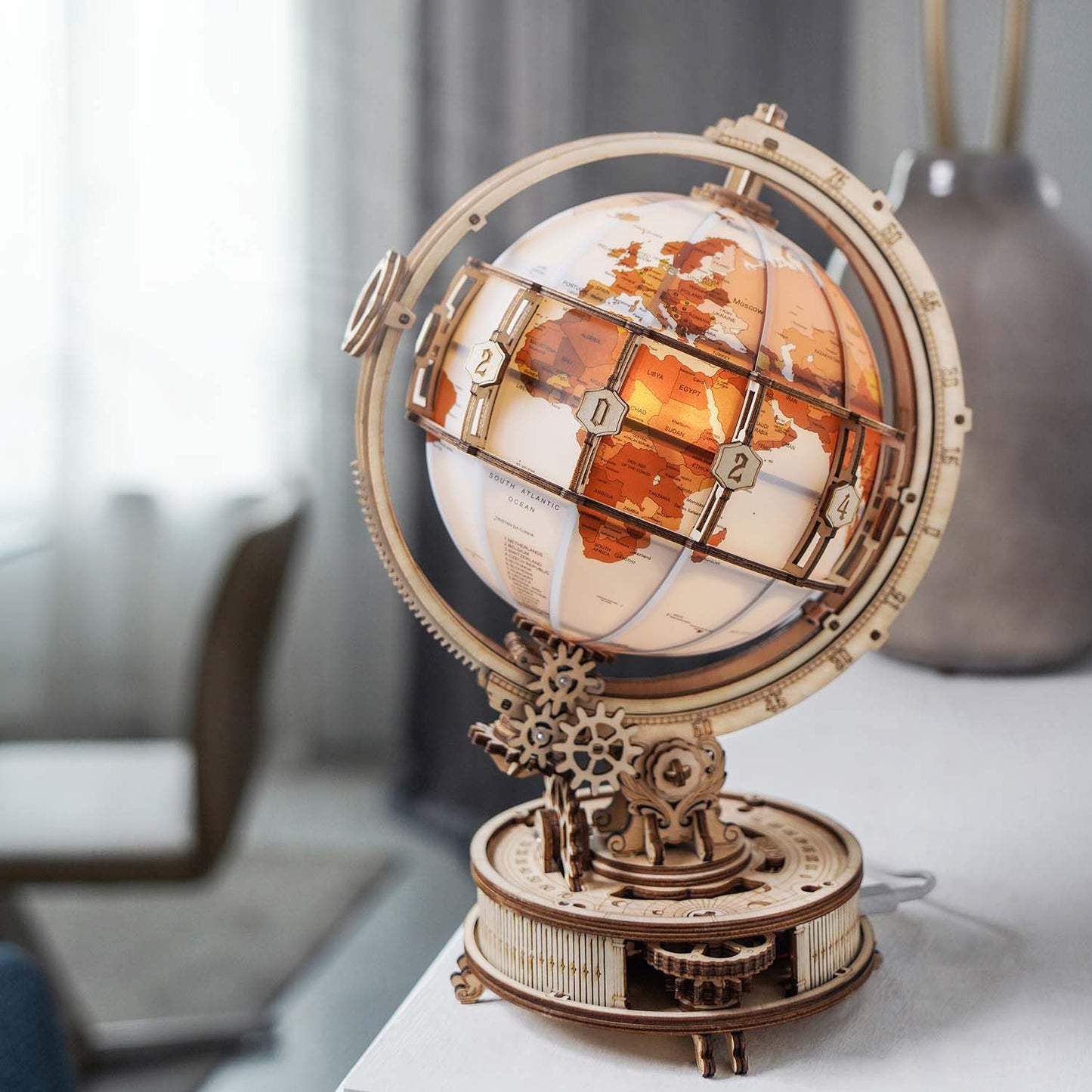 Luminous Globus - 3D Holzpuzzle 