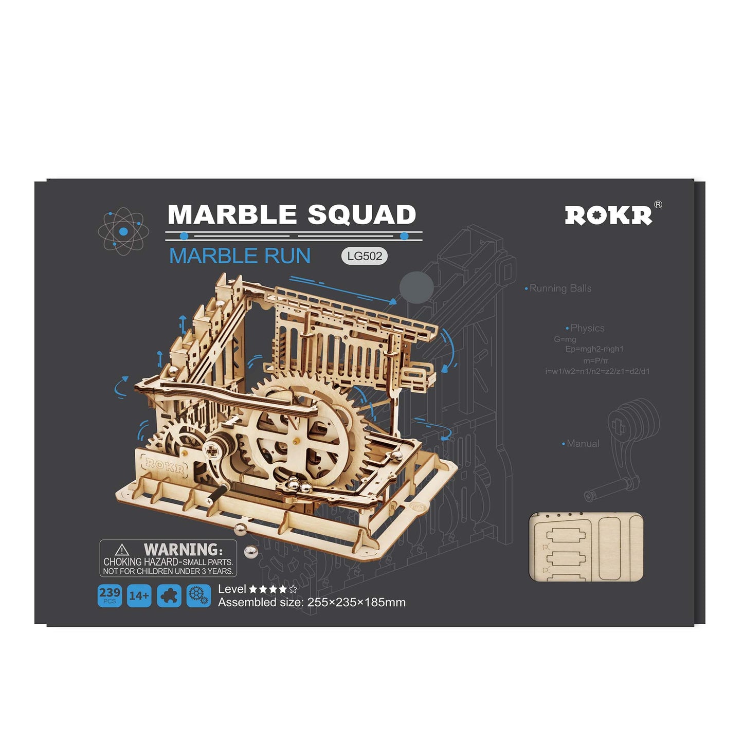 Murmelbahn: Marble Squad - 3D Holzpuzzle 
