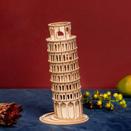 Schiefe Turm von Pisa - 3D Holzpuzzle 