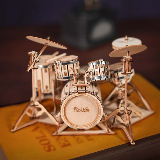 Schlagzeug - 3D Holzmodell 